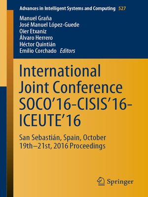 cover image of International Joint Conference SOCO'16-CISIS'16-ICEUTE'16